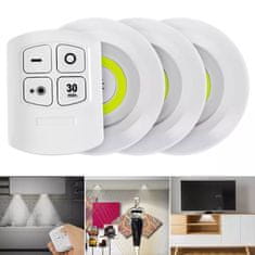 Luniks Set 3 LED svetilk z daljincem