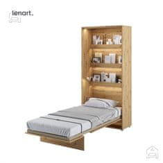Trianova Postelja v omari Lenart - Bed Concept 03 - 90x200 cm - artisan hrast