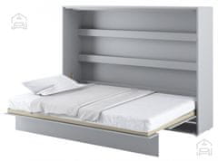 Trianova Postelja v omari Lenart - Bed Concept 04 - 140x200 cm - siva