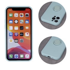 Onasi Liquid Ring ovitek za Xiaomi Redmi Note 11 Pro, silikonski, mint - odprta embalaža