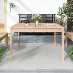 Vidaxl Vrtna miza 121x82,5x76 cm trdna borovina