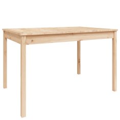 Vidaxl Vrtna miza 121x82,5x76 cm trdna borovina
