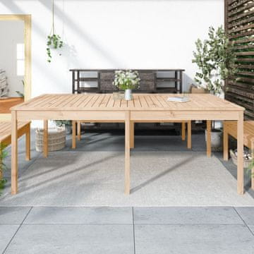 Vidaxl vidaXL Vrtna miza, 203,5x100x76 cm, masivni borov les