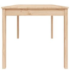 Vidaxl Vrtna miza 121x82,5x76 cm trdna borovina