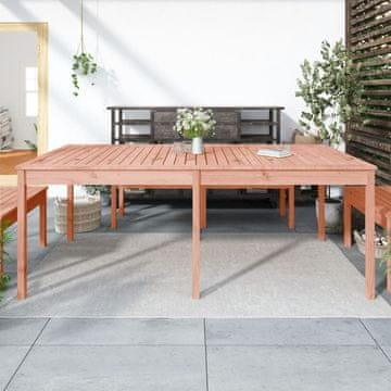 Vidaxl vidaXL Vrtna miza, 203,5x100x76 cm, masivni les duglazije