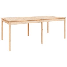 Vidaxl Vrtna miza 203,5x100x76 cm trdna borovina