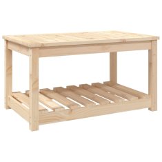 Vidaxl Vrtna miza 82,5x50,5x45 cm trdna borovina