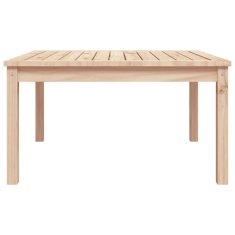 Vidaxl Vrtna miza 82,5x82,5x45 cm trdna borovina