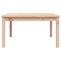 Vidaxl Vrtna miza 82,5x82,5x45 cm trdna borovina