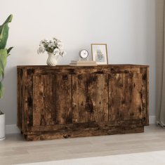 Vidaxl Komoda dimljeni hrast 102x35x55 cm inženirski les