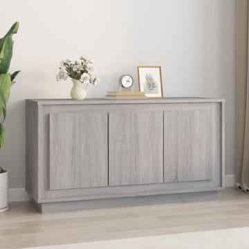 Vidaxl vidaXL Omarica, siva, hrast sonoma, 102x35x55 cm, material na osnovi lesa