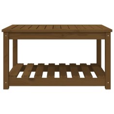 Vidaxl Vrtna miza medeno rjava 82,5x50,5x45 cm trdna borovina
