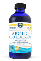 Nordic Naturals Arktično olje iz jeter trske - Limona, 237 ml