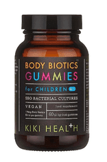 KIKI Health Body Biotics za otroke (probiotiki za otroke), 175 mg, 60 gumijastih bombonov