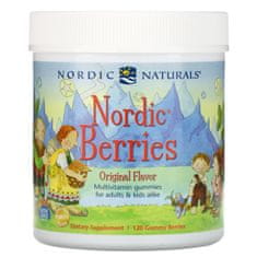 Nordic Naturals Nordic Berries Multivitamin za otroke, sladko-kislo, 120 gumijastih bombonov