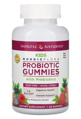 Nordic Naturals Nordic Flora Probiotic Kids, probiotiki za otroke, 60 gumijastih bombonov