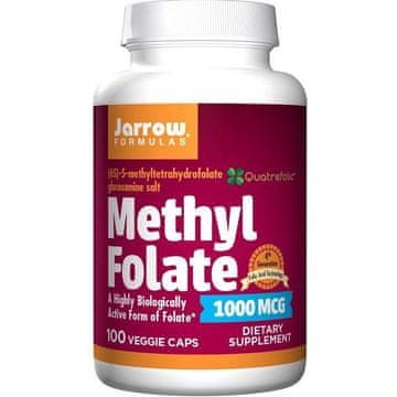 Jarrow Formulas Jarrow Metil folat (aktivna oblika folne kisline), 1000mcg, 100 rastlinskih kapsul