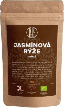 BrainMax Riž, rjavi, jasmin, ekološki, 1kg