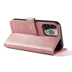 HURTEL Etui z zaponko in denarnico za Xiaomi Redmi Note 12 5G / Poco X5 5G Magnet Case roza