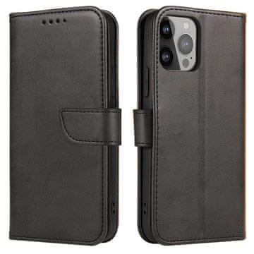 HURTEL Etui z zapiralko in denarnico za Xiaomi Redmi 12 Magnet Case črna