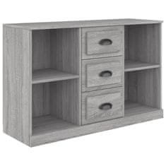 Vidaxl Komoda siva sonoma 104,5x35,5x67,5 cm inženirski les