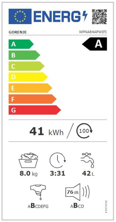 Gorenje WPNA84APWIFI pralni stroj