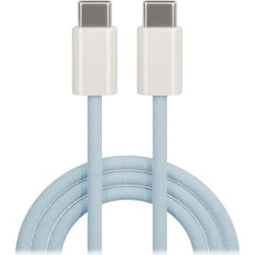 maXlife Maxlife kabel mxuc-06 usb-c – usb-c 1,0 m 20w niebieski nylonowy