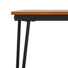 Vidaxl Vrtna miza z nogami V oblike 160x80x75 cm trden akacijev les