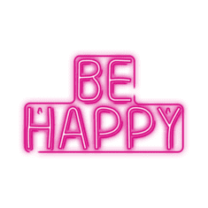 Neolia Neon LED luč - napis Be Happy