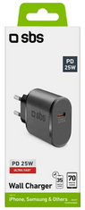 SBS adapter Type-C, 25 W, črn