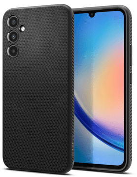 Spigen Liquid Air ovitek za Galaxy A34, mat črn