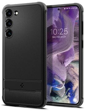 Spigen Rugged Armor ovitek za Galaxy S23, črn