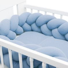 NEW BABY Prevleka za posteljico iz muslina blue
