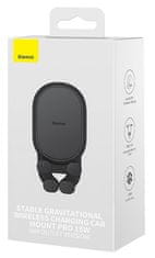 BASEUS Stable Pro avto nosilec (ventilacija) z brezžičnim polnjenjem 15W črn (SUWX030001)