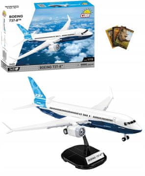 shumee Cobi 26608 Gradbeni bloki za potniško letalo Boeing 737-8