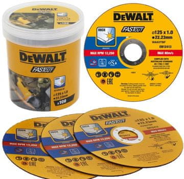 DEWALT KOVINSKI DISK 125x1,0 mm INOX 100 kosov