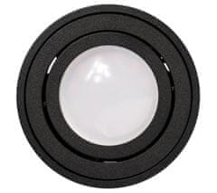 LUMILED 3x Stropna okrogla halogenska svetilka AMAT-L 115mm + 3x LED žarnica GU10 6W = 60W 580lm 3000K Toplo bela