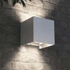 Hama Stenska luč SMART WiFi, kvadratna, 10 cm, IP44, za notranjo in zunanjo uporabo, bela
