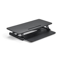 AJProsigma Mizica READY Za postavitev na fiksno mizo, da lahko delate stoje, 880x400 mm, črna