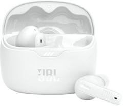 JBL Tune Beam brezžične slušalke, bele