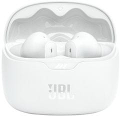 JBL Tune Beam brezžične slušalke, bele