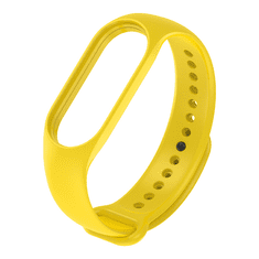 Kitajc pašček za zapestnico Mi Band 3 in 4 silikonski rumena yellow