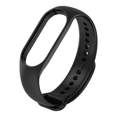 Kitajc Pašček za zapestnico Mi Band 3 in 4 silikonski črna black