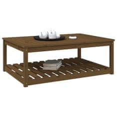 Vidaxl Vrtna miza medeno rjava 121x82,5x45 cm trdna borovina