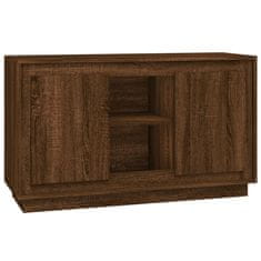 Vidaxl Komoda rjav hrast 102x35x60 cm inženirski les