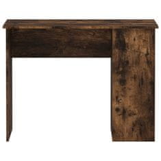 Vidaxl Pisalna miza dimljeni hrast 100x55x75 cm inženirski les