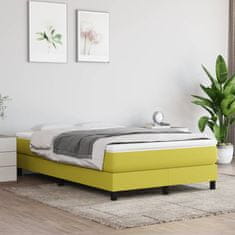 Vidaxl Vzmetnica z žepkasto vzmetjo zelena 120x200x20 cm blago