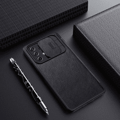 Nillkin QIN Pro ovitek za Samsung Galaxy A54, preklopni, črn