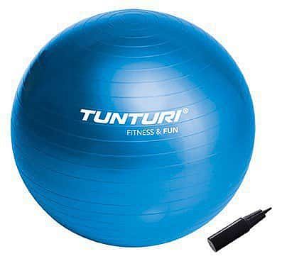 Tunturi Gimnastična žoga 65cm s črpalko, modra