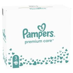 Pampers Premium Care plenice, velikost 3 (6-10 kg), 200 plenic, mesečni paket